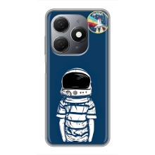 Чехол NASA для TECNO Spark 20 (AlphaPrint) (Мальчик в шлеме)
