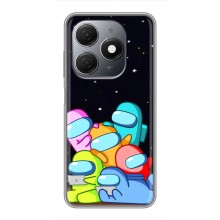 Чехол Амонг Ас для TECNO Spark 20 (AlphaPrint) (Скины в космосе)
