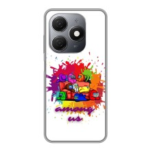 Чехол Амонг Ас для TECNO Spark 20 (AlphaPrint) (Яркий АмонгАс)