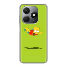 Чехол с Симпсонами для TECNO Spark 20 (VPrint) (Барт Симпсон)