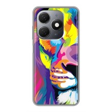 Чехол со Львом для TECNO Spark 20 (VPrint) (Яркий Лев)
