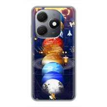 Чохол (ТПУ) з планетами на TECNO Spark 20 (Арт планети)