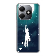 Чохол (ТПУ) з планетами на TECNO Spark 20 (To The moon)
