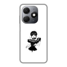 Чехлы Венсдей на TECNO Spark 20 Уэнсдей (AlphaPrint) (танец Уэнздей)