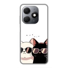 Чехол с рисунком кот на TECNO Spark 20 (Коты в очках)