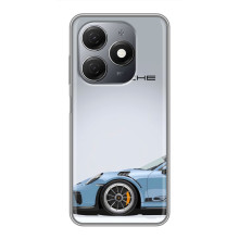 Чохол з авто Порше для TECNO Spark 20 – Блакитний Порше