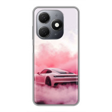 Чохол з авто Порше для TECNO Spark 20 – Рожевий Порше