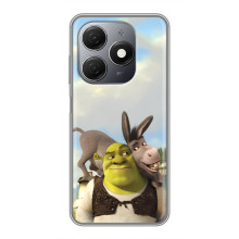 Чехол с мультфильмом Шрек на TECNO Spark 20 – Шрек и осел