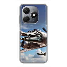Чехол с мемом Тралалело тралала на TECNO Spark 20 (Бомбардиро крокодило)