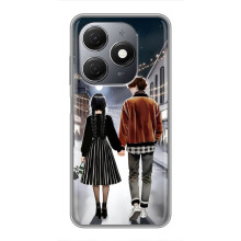 Чехол с дизайном Венздей 2 на TECNO Spark 20 – Уэнсдей и Тайлер