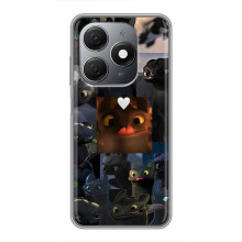 Чохол як приборкати дракона на TECNO Spark 20 – Дракон колаж