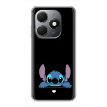 Чохол з принтом Стіч на TECNO Spark 20 (Стіч на чорному)