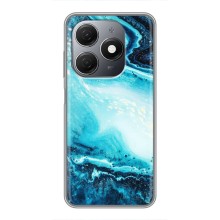 Мраморный чехол на TECNO Spark 20 (VPrint) (Голубой мрамор)