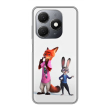 Силиконовый чехол с принтом Зоотрополіс для TECNO Spark 20 – Джуди и Ник