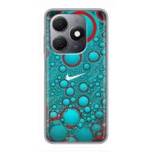 Силиконовый Чехол на TECNO Spark 20 с картинкой Nike (Найк зеленый)