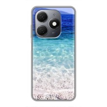 Силиконовый чехол с КАРТИНКАМИ лето для TECNO Spark 20 (AlphaPrint) (Море)