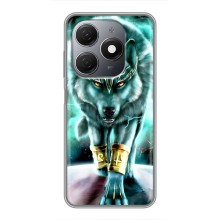 Защитные чехлы для Техно Спарк 20 (AlphaPrint) (ХИТ продаж) ВОЛК (Яркий волк)