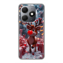 Яскравий чохол для TECNO Spark 20 з Зимові Оленята – Олень серед подарунків