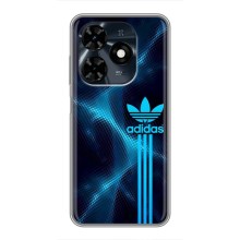 Чехлы Адидас для TECNO Spark 20c (AlphaPrint) (Синий Адидас)