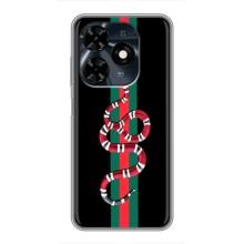 Чехлы Бренд GUCCI для TECNO Spark 20c – Змей Гуччи