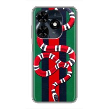 Чехлы ГУЧЧИ для Техно Спарк 20с (AlphaPrint) (Gucci змия)