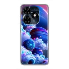 Чохли КОСМОС  на TECNO Spark 20c – Сині планети