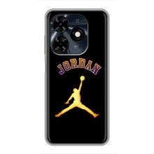 Чехлы для TECNO Spark 20c - с картинкой JORDAN (AlphaPrint) (Jordan Gold)