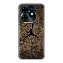 Чехлы для TECNO Spark 20c - с картинкой JORDAN (AlphaPrint) (Logo Jordan)