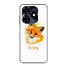 Чехлы с картинкой Лисички для TECNO Spark 20c (VPrint) (Девочка Лиса)