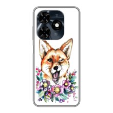 Чехлы с картинкой Лисички для TECNO Spark 20c (VPrint) (Веселая лисичка)