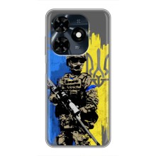 Чехлы с картинкой ЗСУ для TECNO Spark 20c (AlphaPrint) (АРТ солдат)