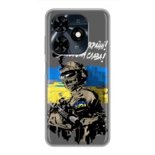 Чехлы с картинкой ЗСУ для TECNO Spark 20c (AlphaPrint) (Героям Слава)