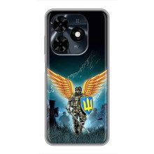 Чехлы с картинкой ЗСУ для TECNO Spark 20c (AlphaPrint) (Солдат ЗСУ)