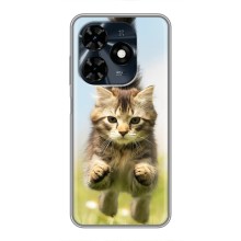 Чехлы с Котиками для TECNO Spark 20c (VPrint) (Прыжок кота)