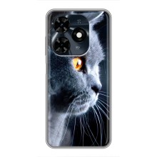 Чехлы с Котиками для TECNO Spark 20c (VPrint) (Серый Кот)