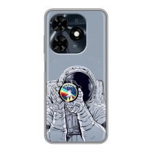 Чехол NASA для TECNO Spark 20c (AlphaPrint) (Космонавт фото)