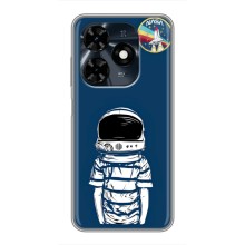 Чехол NASA для TECNO Spark 20c (AlphaPrint) (Мальчик в шлеме)
