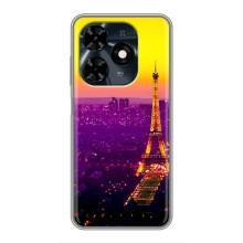 Чохол Ейфелева Вежа на TECNO Spark 20c – Яскрава башня