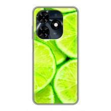 Чехол с изображением  вкусной еды для TECNO Spark 20c – Лайм