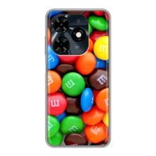 Чехол с изображением  вкусной еды для TECNO Spark 20c – Разноцветные M&M'S