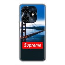 Чехол для TECNO Spark 20c с картинкой Supreme (AlphaPrint)