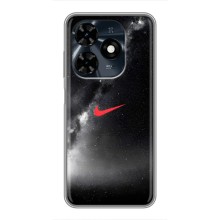 Чехол для TECNO Spark 20c - с принтом Найк (AlphaPrint) (Найк красный)