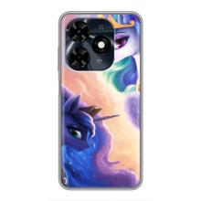 Чехол для Техно Спарк 20с - (Единорожки - Новинки) (AlphaPrint) (Единорожки)