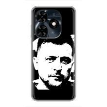 Чехол для TECNO Spark 20c (AlphaPrint - с принтом Зеленского)