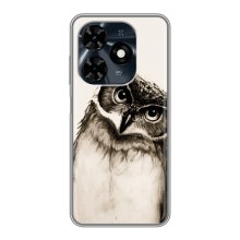 Чехол с птицами на TECNO Spark 20c (VPrint) (Сова)
