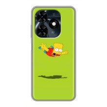 Чехол с Симпсонами для TECNO Spark 20c (VPrint) (Барт Симпсон)