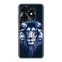 Чехол со Львом для TECNO Spark 20c (VPrint) (Синий Лев)