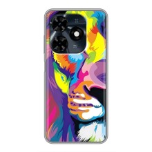 Чехол со Львом для TECNO Spark 20c (VPrint) (Яркий Лев)