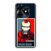 Чехол Супергерой Железный человек на TECNO Spark 20c – Art Iron man