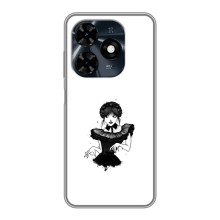 Чехлы Венсдей на TECNO Spark 20c Уэнсдей (AlphaPrint) (танец Уэнздей)